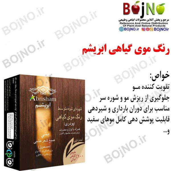 رنگ موی گیاهی ابریشم